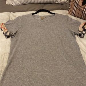 Burberry gray t shirt.
